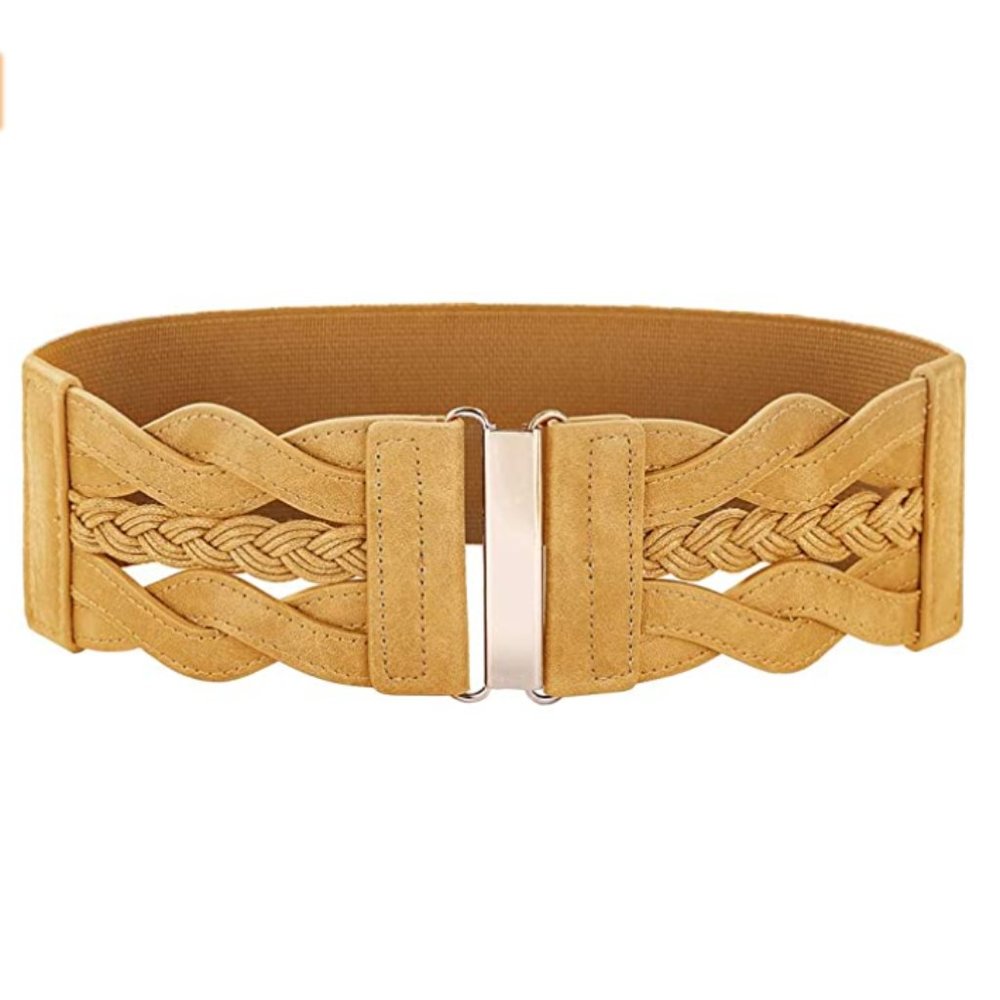 Women's Elastic Vintage Belt Stretchy Retro Wide